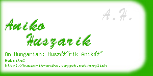 aniko huszarik business card